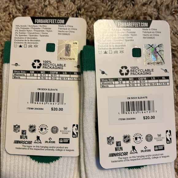 Boston Celtics brown jersey and 2 pairs of socks brand new lot . - Picture 3 of 5